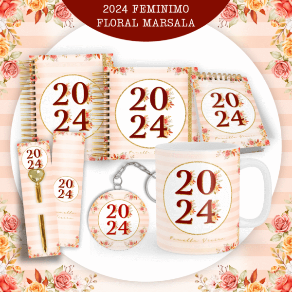Combo Floral Feminina 2024 - Encadernação (Pamella) - Imagem 1