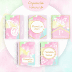 Coleção Aquarela Feminino - 5 Modelos (Pamella)