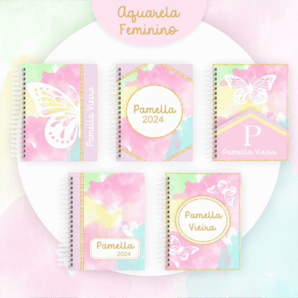 Coleção Aquarela Feminino - 5 Modelos (Pamella) - Imagem 1