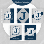 Coleção Alfabeto Masculino - 5 Modelos (Pamella)