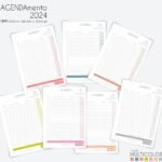 COMBO com 20 capas em PNG, 7 miolos de agendamento datado 2024