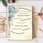 Floral Vintage - Caderno para Anotações 2 em 1 ( Para Assembleias e Congressos)