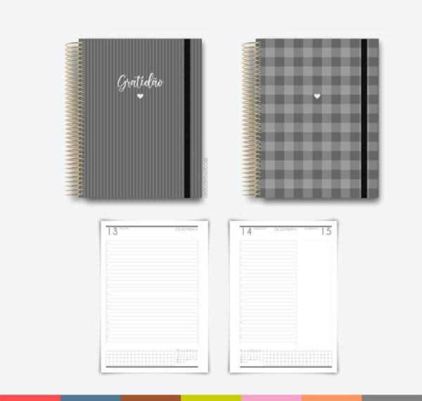 COMBÃO Multicolor 7 Miolos de agenda datada 2024 + COMBO 20 Capas - Imagem 10