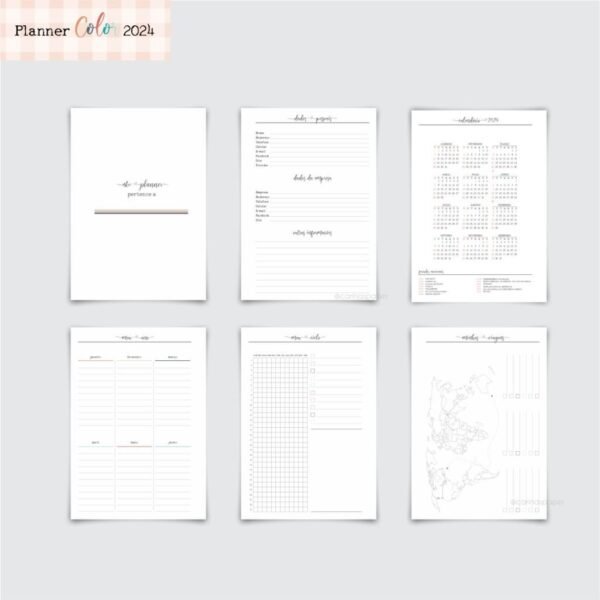 Planner Color 2024 + 5 capas (Carinas Paper) - Imagem 2
