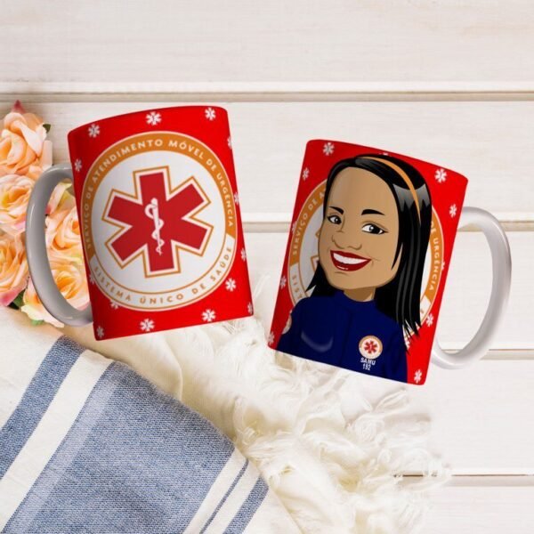 20 Estampas Canecas Socorristas do SAMU - Imagem 13