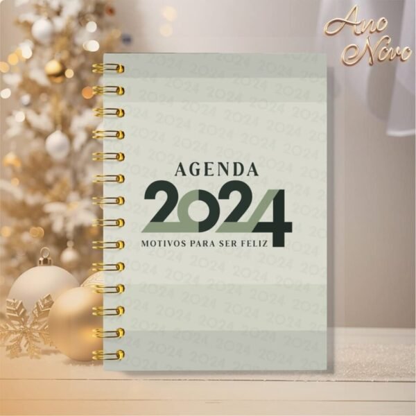 Pacote de Capas Agendas Personalizadas - Ano Novo 2024 V23 (Vintage) - Imagem 13