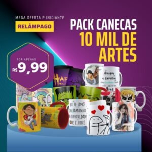 10 mil artes p/ Canecas - Iniciante