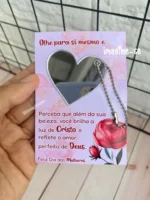Cartão espelho coração - Dia das Mulheres - Imagem 2