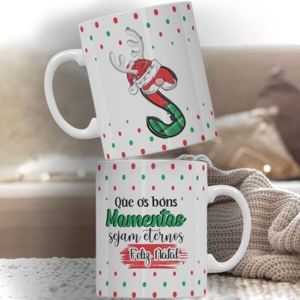 Kit 2 - Canecas Alfabeto Natalino (Personalize) - Imagem 11