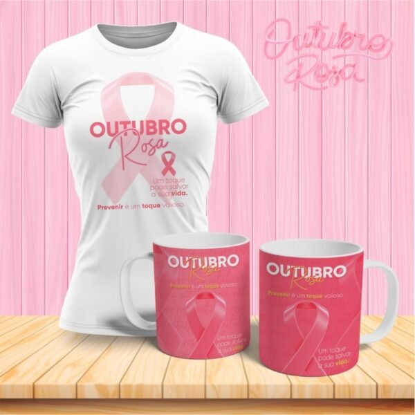 Combo Outubro Rosa 2023 - Caneca | Camisa - Imagem 4