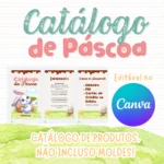 Catálogo de Páscoa Editável no Canva
