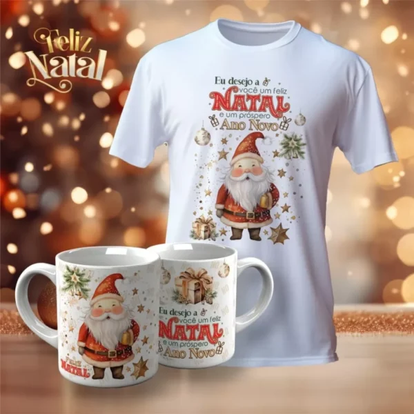 Pacotes de Artes Canecas | Camisetas Personalizadas - Natal V23 (Vintage) - Imagem 12