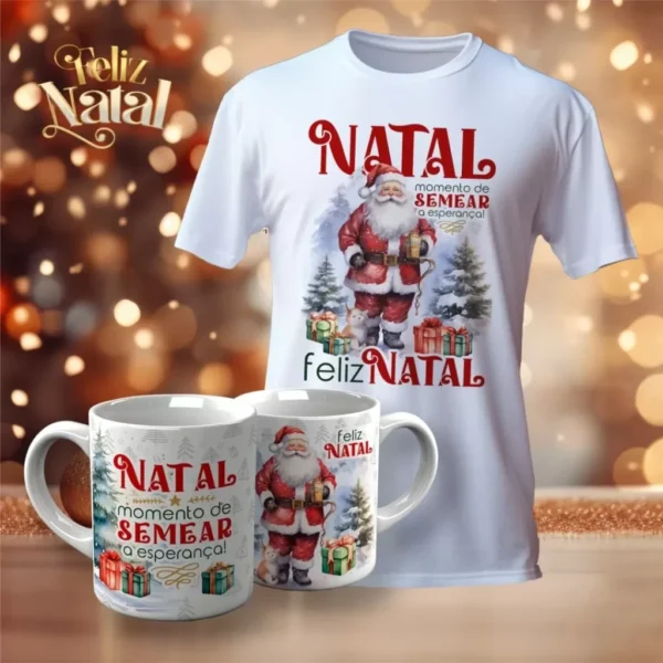 Pacotes de Artes Canecas | Camisetas Personalizadas - Natal V23 (Vintage) - Imagem 13