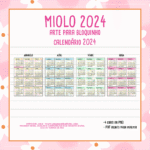 COMBO - Calendários de Mesa | Imãs | Polaroid 2024 - Imagem 4