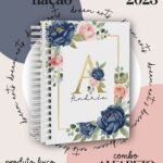 Combo Capas Alfabeto Floral Azul e Verde - Imagem 2