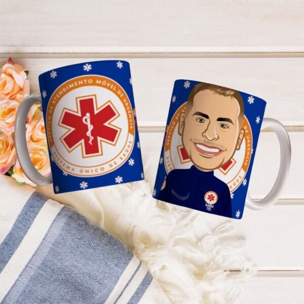 20 Estampas Canecas Socorristas do SAMU - Imagem 16