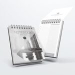 Mockup Bloquinho A6 Elegante - Visão Geral (PSD)