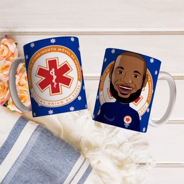 20 Estampas Canecas Socorristas do SAMU - Imagem 17