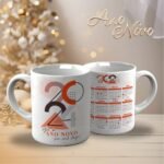 Pacote de Artes Canecas Personalizadas - Ano Novo 2024 V23 (Vintage) - Imagem 2