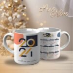 Pacote de Artes Canecas Personalizadas - Ano Novo 2024 V23 (Vintage) - Imagem 3