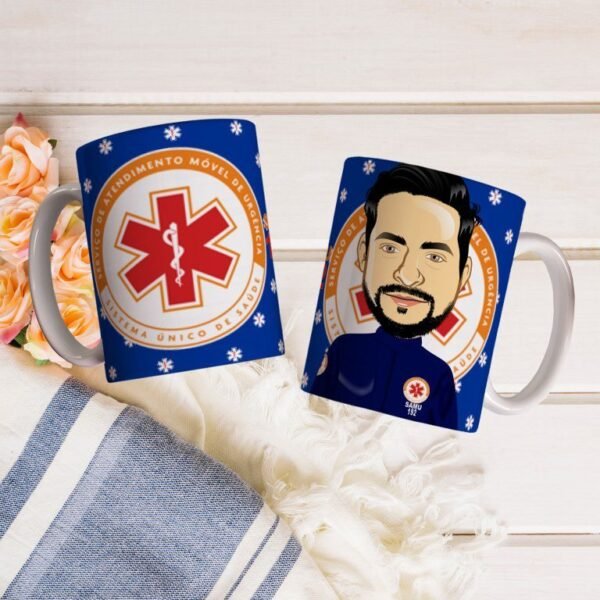 20 Estampas Canecas Socorristas do SAMU - Imagem 19
