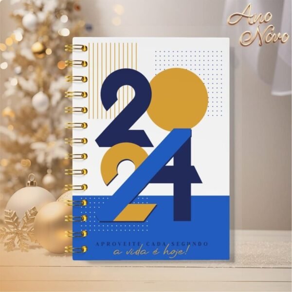 Pacote de Capas Agendas Personalizadas - Ano Novo 2024 V23 (Vintage) - Imagem 23