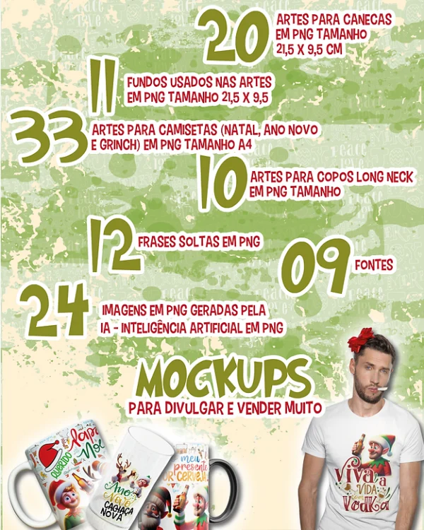 Artes Canecas - Então já é Natal? vol 2 - IA (Os Criativos) - Imagem 2