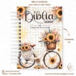 Kit Capas Bíblia + Devocional - Bicicleta Floral - Imagem 2
