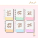 Capas fofas motivacionais A5 eA6 + Miolo de caderno e bloco “to do list”