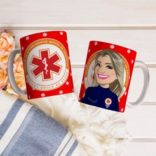 20 Estampas Canecas Socorristas do SAMU - Imagem 3