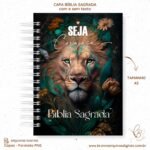 Capas Seja Forte e Corajosa Leão para Bíblias e Devocional - Imagem 2