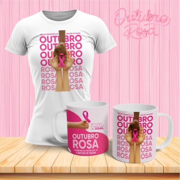 Combo Outubro Rosa 2023 - Caneca | Camisa - Imagem 8