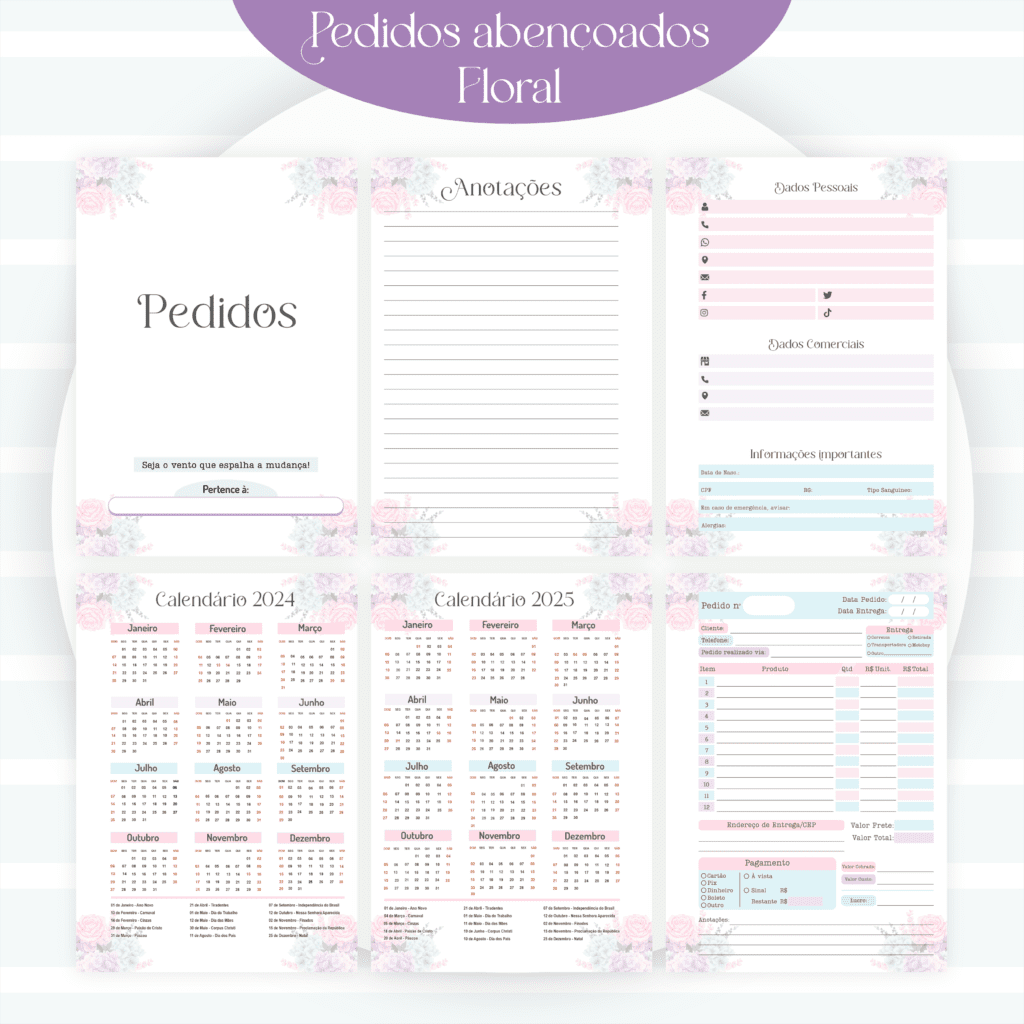 2-4-6.png Caderno de Pedidos - Abençoados Floral - Encadernação (Pamella) - Imagem 2