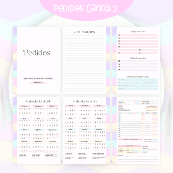 2 Cadernos de Pedidos - Candy- Encadernação (Pamella) - Imagem 4