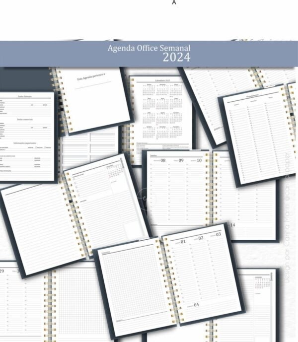 COMBO Agenda Office Semanal 2024 - Imagem 2
