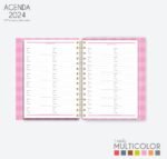 COMBÃO Multicolor 7 Miolos de agenda datada 2024 + COMBO 20 Capas - Imagem 6