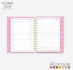 COMBÃO Multicolor 7 Miolos de agenda datada 2024 + COMBO 20 Capas - Imagem 4