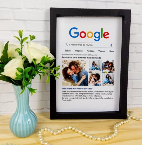 Quadro e Moldura Google - Dia das Mães - Imagem 1
