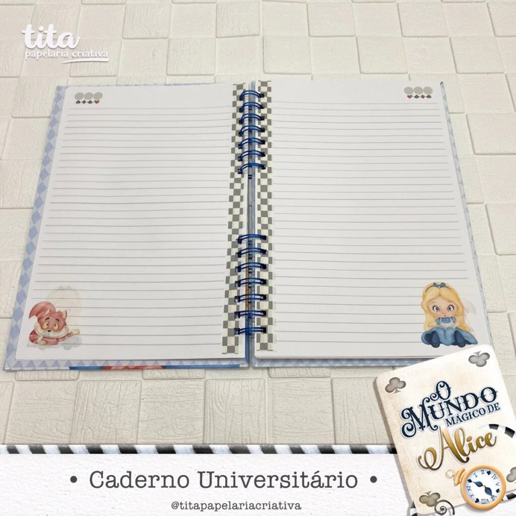 287879261_747894516398934_1697087496463391240_n-scaled Combo Encadernação Alice - O mundo Mágico - Imagem 12