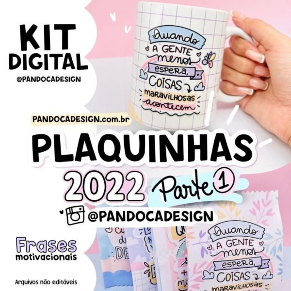 Kit Lettering Plaquinhas 2022 - Parte 1 - Imagem 5