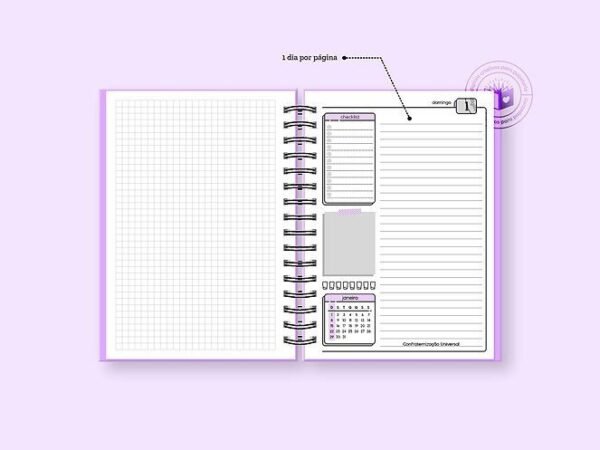 Miolo Tech Agenda 2023 1DPP A5 – Com variação de Cores - Imagem 5