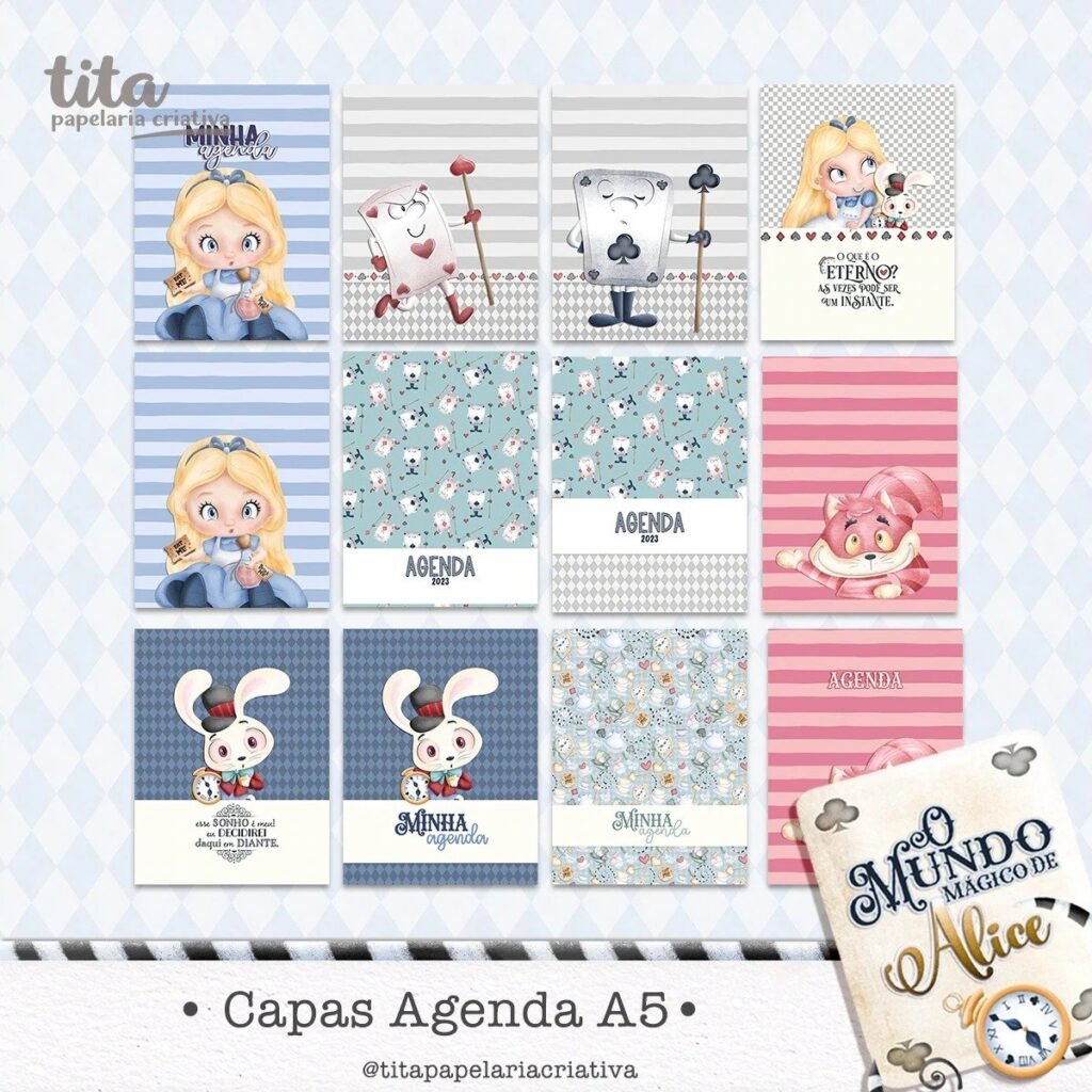 288125935_747894879732231_6529704063405522591_n-scaled Combo Encadernação Alice - O mundo Mágico - Imagem 4