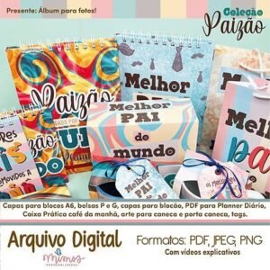 Coleção Paizão - Blocos, Álbum, Tags e Caixas