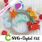 Topo Animais Marinho Shaker