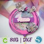 Topo Circular Borboletas Shaker