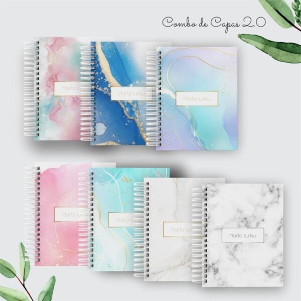Pack 2.0 Capas Agendas, Planners, Cadernos - Imagem 16