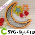 Topo Lua e Estrelas Shaker