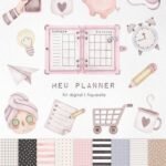 Kit Digital - Meu Planner Aquarela