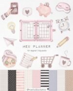 Kit Digital - Meu Planner Aquarela
