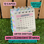 Mini Calendário de Mesa 2024 (Dicas de Papeleira) - Imagem 4